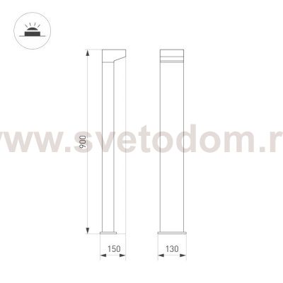 Наземный светильник JASMUS 050732 Arlight