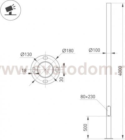 Опора 51191 Arlight
