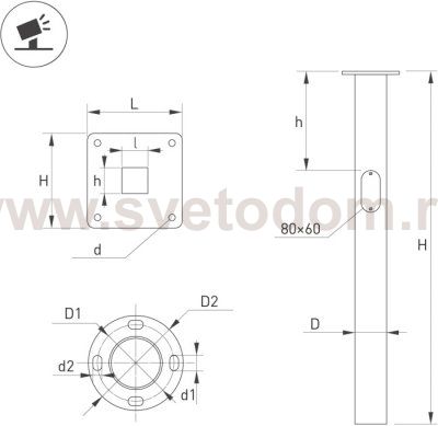 Закладная деталь 51605 Arlight
