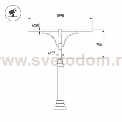 Кронштейн 51632 Arlight