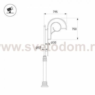 Кронштейн 51633 Arlight