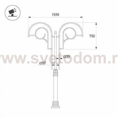 Кронштейн 51634 Arlight