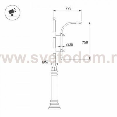 Кронштейн 51635 Arlight