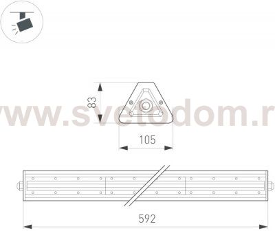Промышленный потолочный светильник LAGERN 052026 Arlight