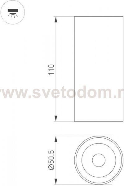 Точечный светильник GABI SURFACE 052334 Arlight
