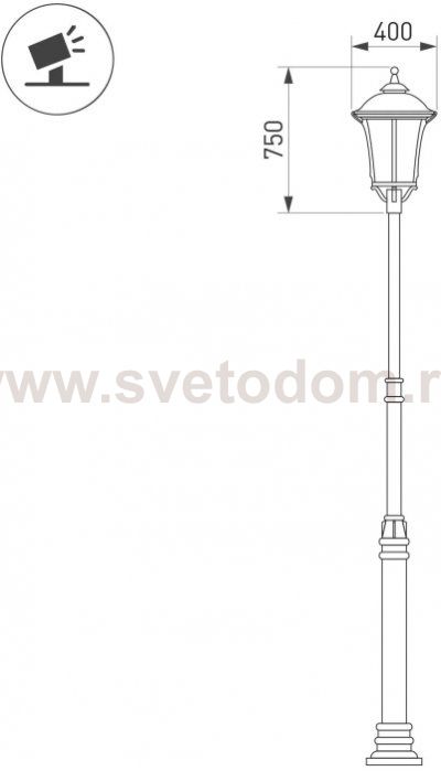 Наземный фонарь GRADUA 052394 Arlight