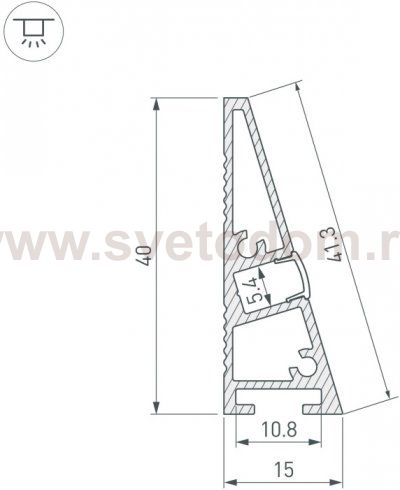 Профиль для светодиодной ленты ARH-PLINTUS 052398 Arlight