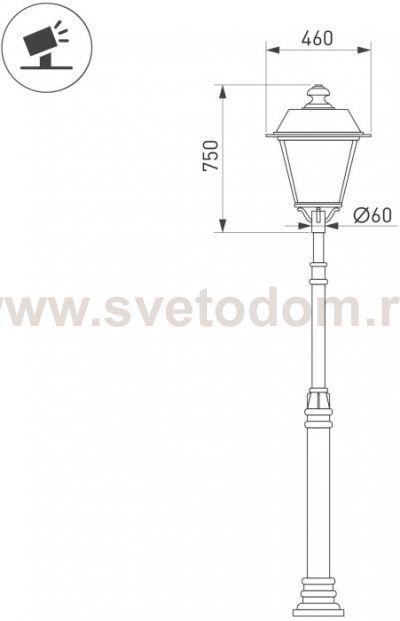Наземный светильник GRADUA-LUZ 052442 Arlight