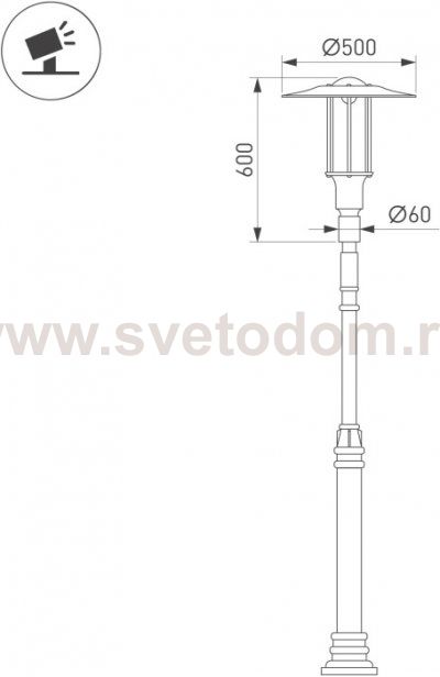 Наземный светильник SHADL 052468 Arlight