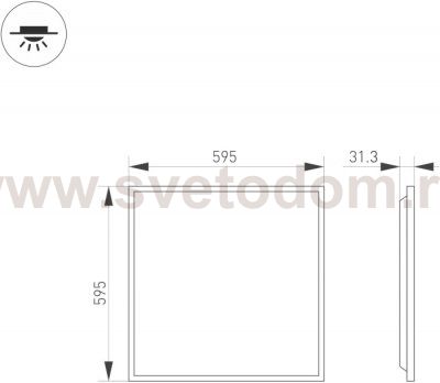 Светодиодная панель TITAN 052836 Arlight