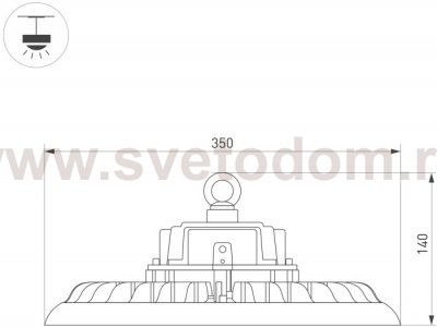 Промышленный купольный светильник ARIVA 052862 Arlight