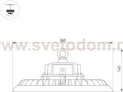 Промышленный купольный светильник ARIVA 052864 Arlight