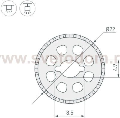 Профиль для светодиодной ленты 53828 Arlight
