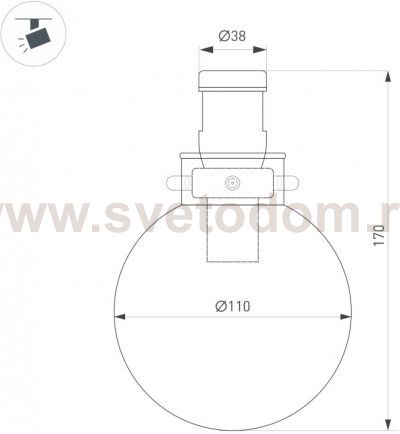 Трековый светильник APRIORI 053990 Arlight