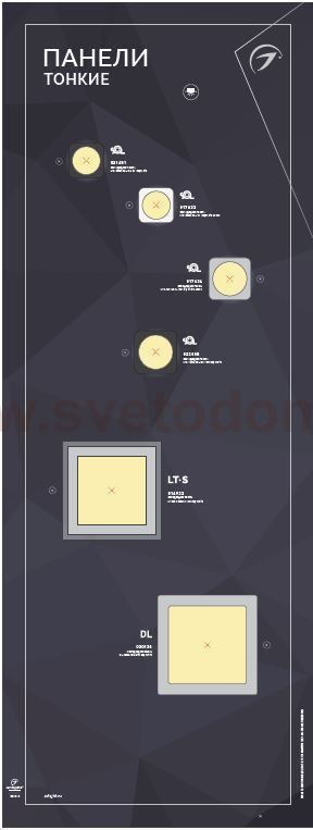 Стенд Панели тонкие Arlight E17-1760x600mm (DB 3мм, пленка, подсветка) (Arlight, -) Arlight 865