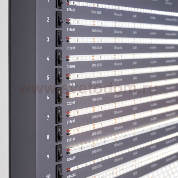 Стенд Ленты и Профиль RT-LUX-S1-1760x600mm (DB 3мм, пленка, подсветка) Arlight 890