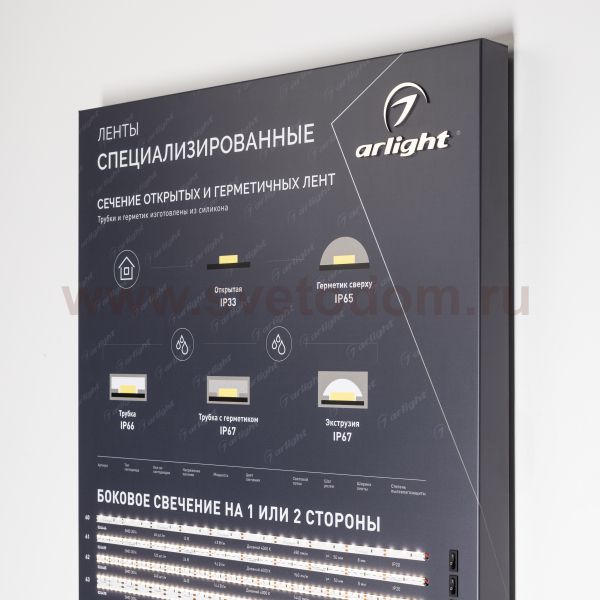 Стенд Ленты Специализированные RT-LUX-E3-1760x600mm (DB 3мм, пленка, подсветка) Arlight 893