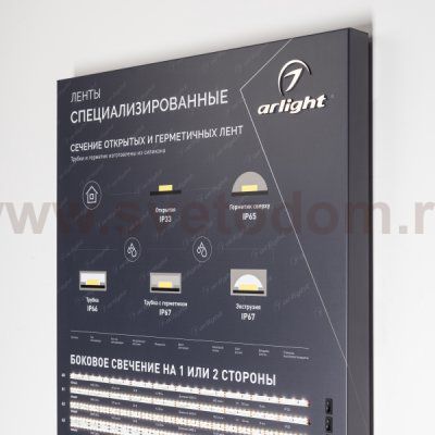 Стенд Ленты Специализированные RT-LUX-E3-1760x600mm (DB 3мм, пленка, подсветка) Arlight 893