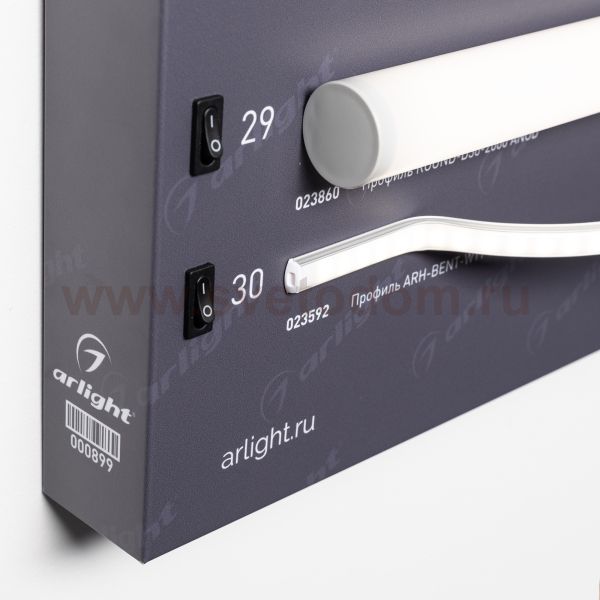 Стенд Профиль Накладной LUX-E9-1760x600mm (DB 3мм, пленка, подсветка) (Arlight, -) Arlight 899