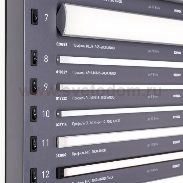 Стенд Профиль Накладной LUX-E9-1760x600mm (DB 3мм, пленка, подсветка) (Arlight, -) Arlight 899