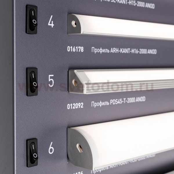 Стенд Профиль Накладной LUX-E9-1760x600mm (DB 3мм, пленка, подсветка) (Arlight, -) Arlight 899