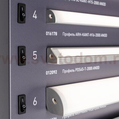 Стенд Профиль Накладной LUX-E9-1760x600mm (DB 3мм, пленка, подсветка) (Arlight, -) Arlight 899