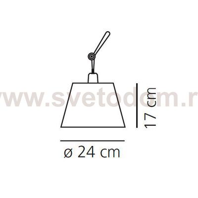Рассеиватель для бра Artemide 0372050A Tolomeo