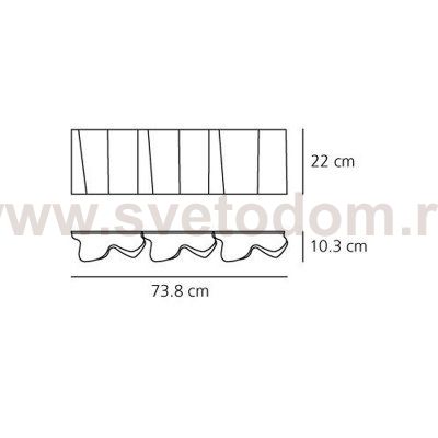 Светильник настенный бра Artemide 0397030A Logico parete