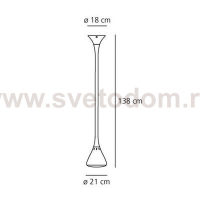 Светильник Artemide 0633010A Pipe