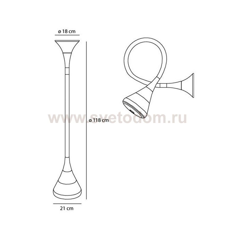 Настенный/Потолочный светильник Artemide 0674010A