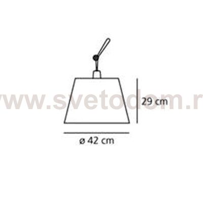 Рассеиватель Tolomeo diffusore Artemide 0780030A Tolomeo