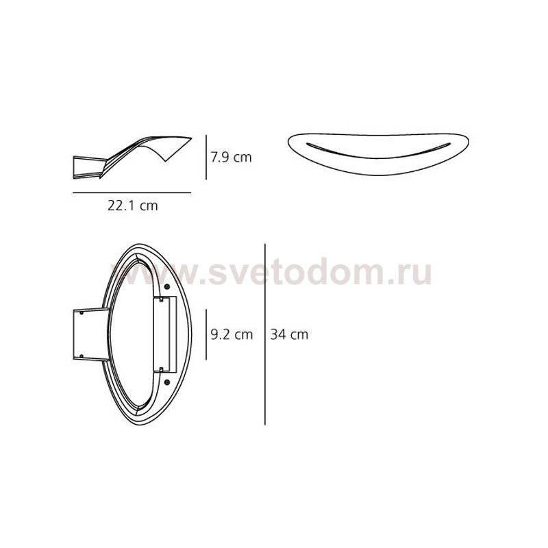 Настенный светильник Artemide 0916030A