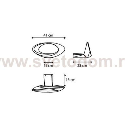 Настенный светильник бра Artemide 1190010A CABILDO PARETE 