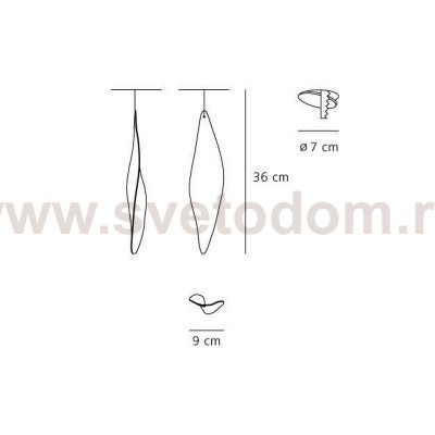 Встраиваемый светильник Artemide 1511010A Cosmic leaf