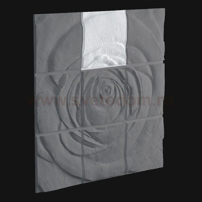 3D Дизайнерское панель из гипса Artpole ROSE-2, 600*600мм, 0,36м2 (арт.М-0044-2)