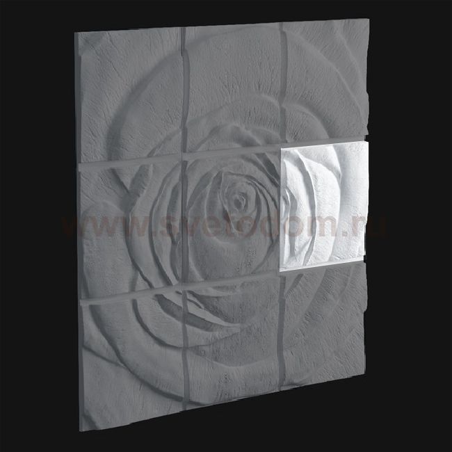 3D Дизайнерское панель из гипса Artpole ROSE-6, 600*600мм, 0,36м2 (арт.М-0044-6)