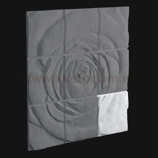 3D Дизайнерское панель из гипса Artpole ROSE-9, 600*600мм, 0,36м2 (арт.М-0044-9)