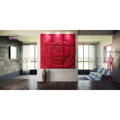 3D Дизайнерское панно из гипса Artpole ROSE, 1800*1800мм, 3,24м2 (арт.М-0044)