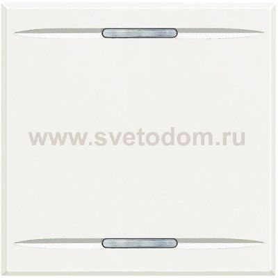 Legrand Bticino Axolute HD4911M2 White Клавиша без символа, 2 модуля