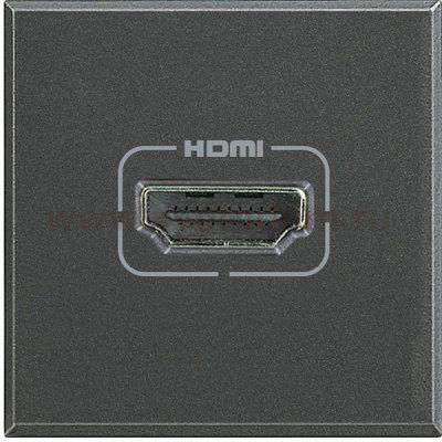 Legrand Bticino Axolute HS4284 Антрацит HDMI разъем