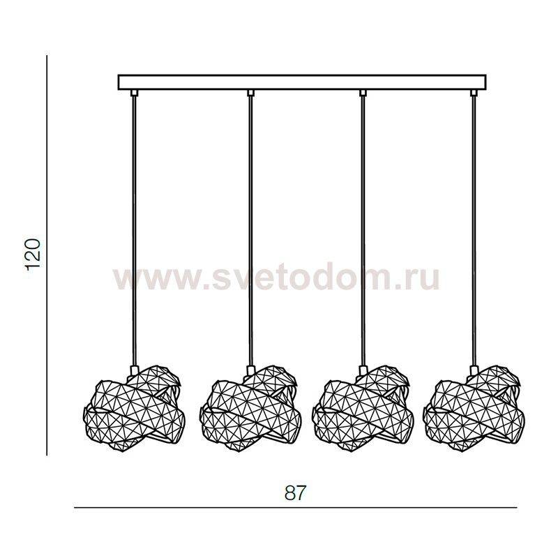 Подвесной светильник Azzardo Bari 4 AZ2105
