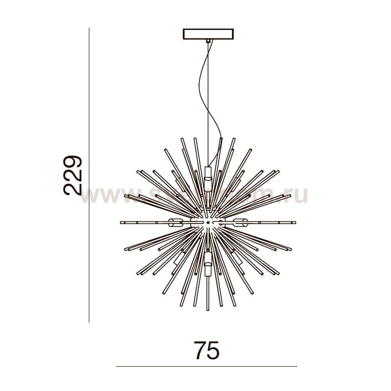 Плафон Azzardo Sirius Stick 75 AZ2115