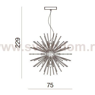 Плафон Azzardo Sirius Stick 75 AZ2115