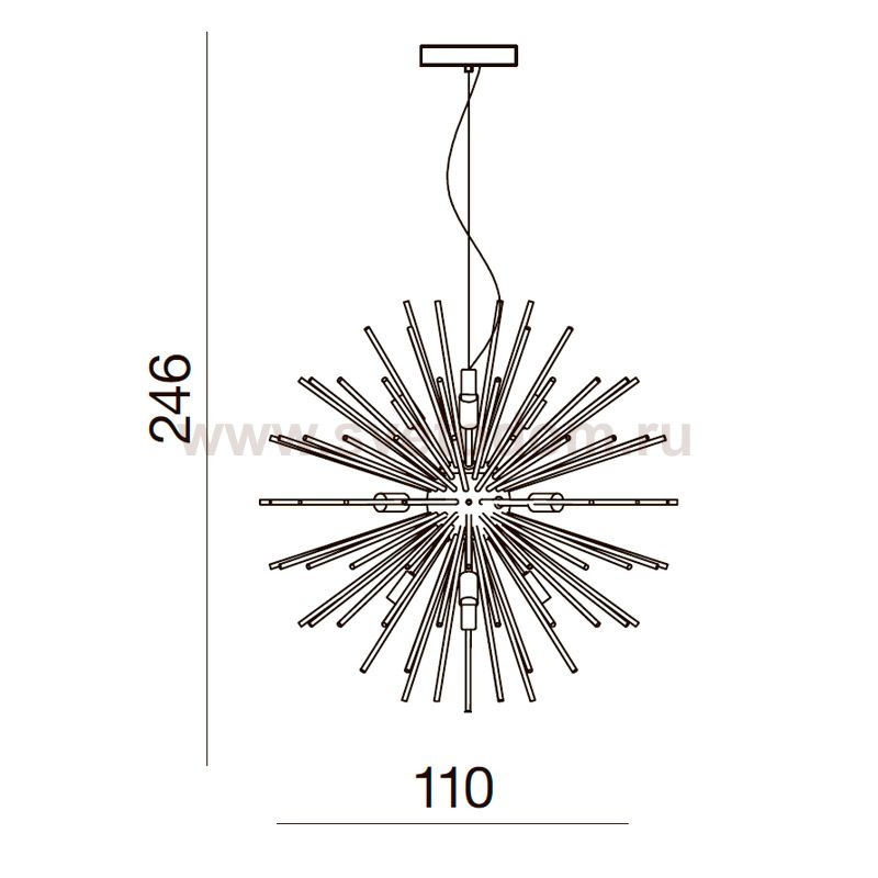 Плафон Azzardo Sirius Stick 110 AZ2117