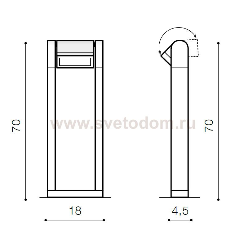 Уличный светильник Azzardo Frame 70 AZ2130