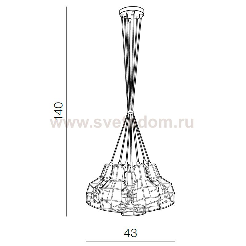 Подвесной светильник Azzardo Carron 7 AZ2142