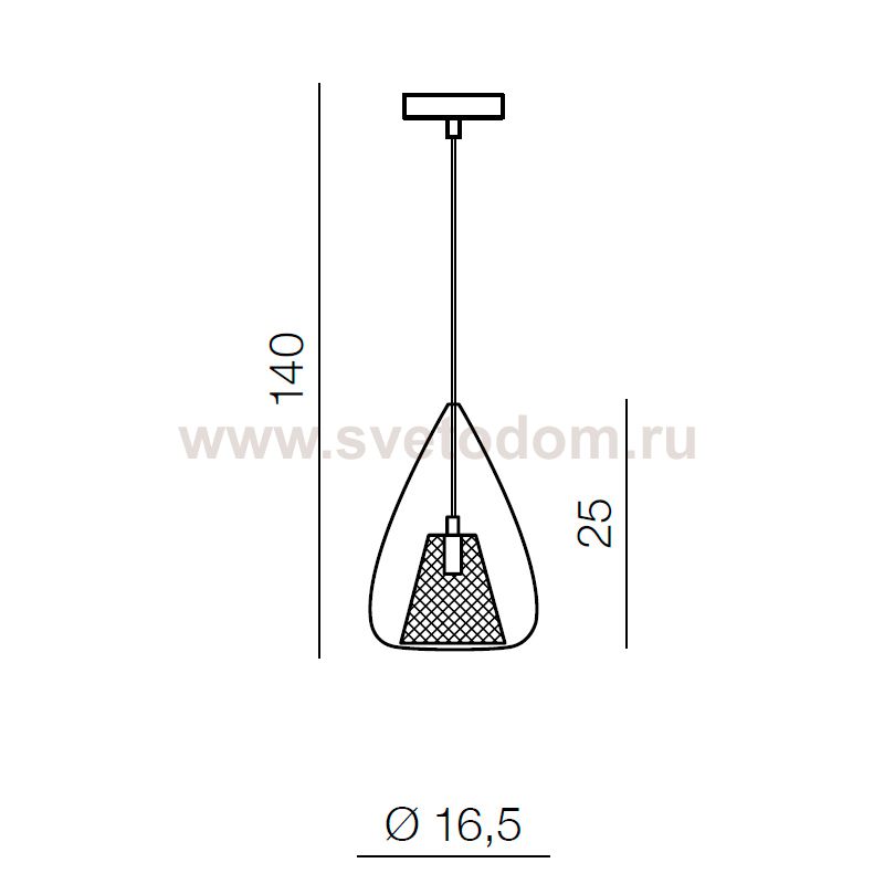 Подвесной светильник Azzardo Gordon 1 AZ2166
