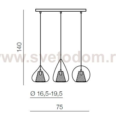 Подвесной светильник Azzardo Gordon mix line AZ2168