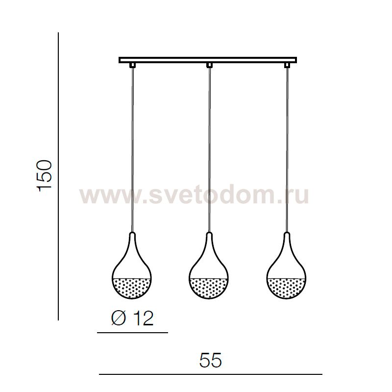 Подвесной светильник Azzardo Cecilia 3 line AZ2173