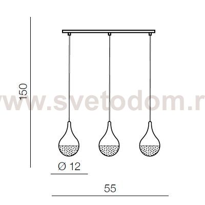 Подвесной светильник Azzardo Cecilia 3 line AZ2173